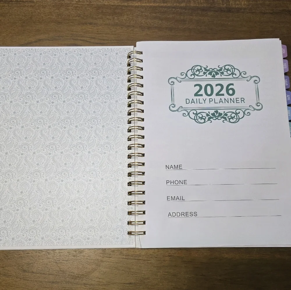 A4 2026 Daily Planner